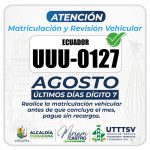 MATRICULACIÓN VEHICULAR