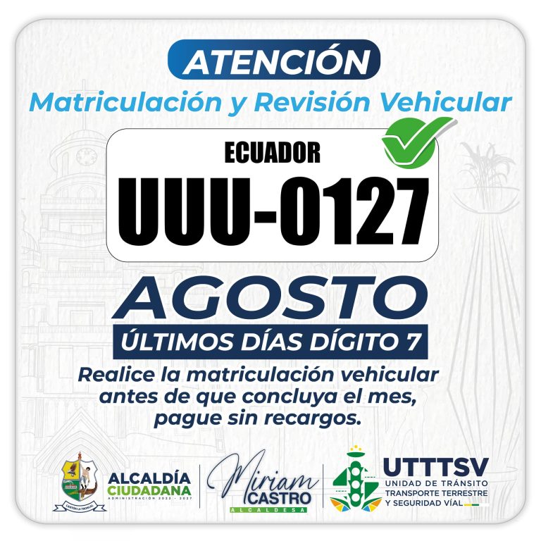 MATRICULACIÓN VEHICULAR