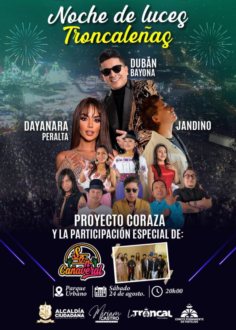 NOCHE DE LUCES TRONCALEÑAS – 41 ANIVERSARIO DE CANTONIZACIÓN
