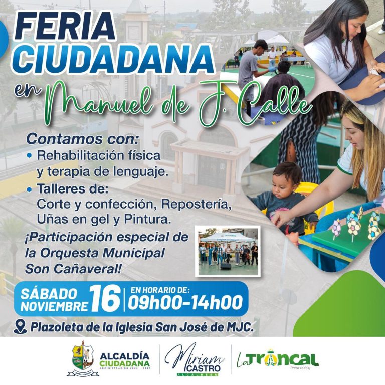 FERIA CIUDADANA EN MANUEL DE JESÚS CALLE