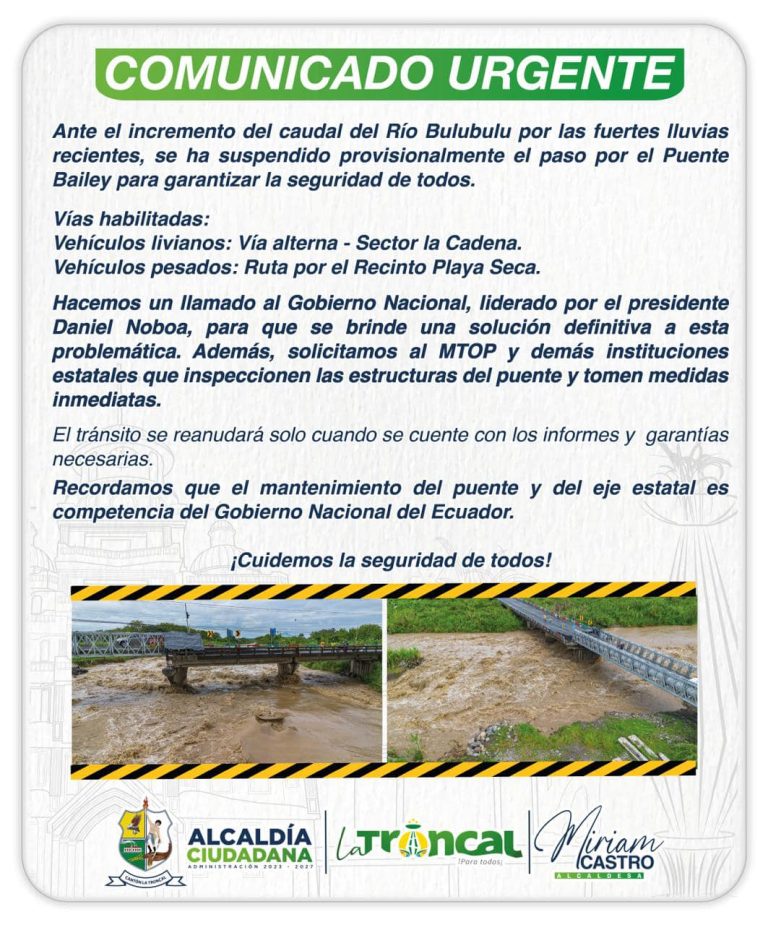 ATENCIÓN – COMUNICADO IMPORTANTE