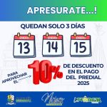 PAGO DE IMPUESTOS – APROVECHA LOS DESCUENTOS