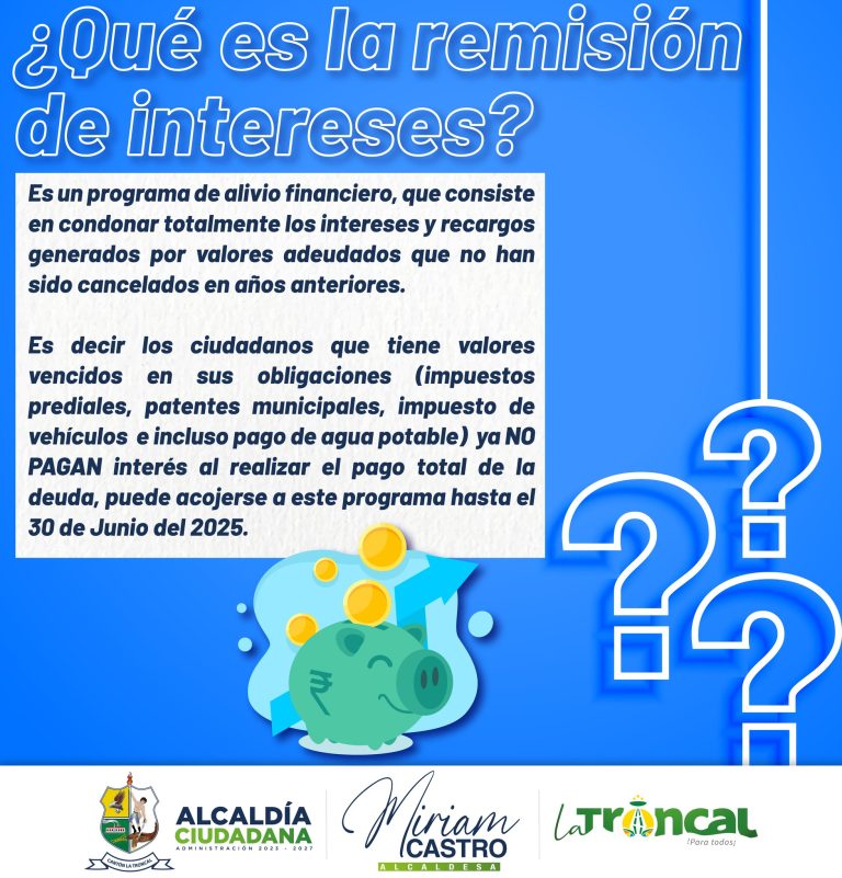 ALCALDÍA CIUDADANA – REMISIÓN DE INTERESES