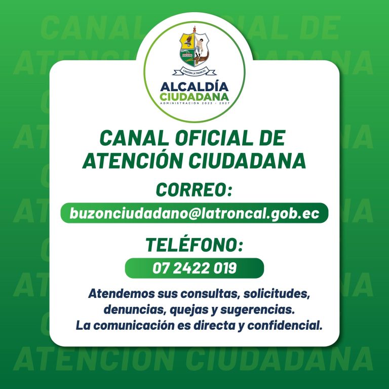 ALCALDÍA CIUDADANA – CANAL OFICIAL DE DENUNCIAS