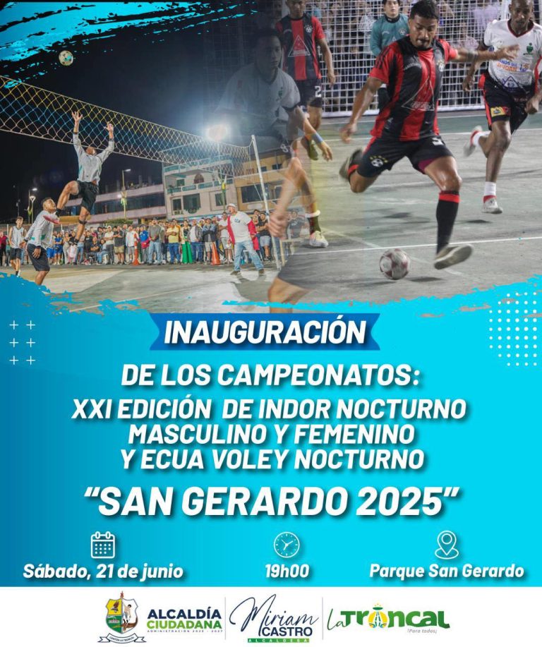 ALCALDÍA CIUDADANA – INAUGURACIÓN DE INDOR NOCTURNO Y ECUA VOLEY 2025