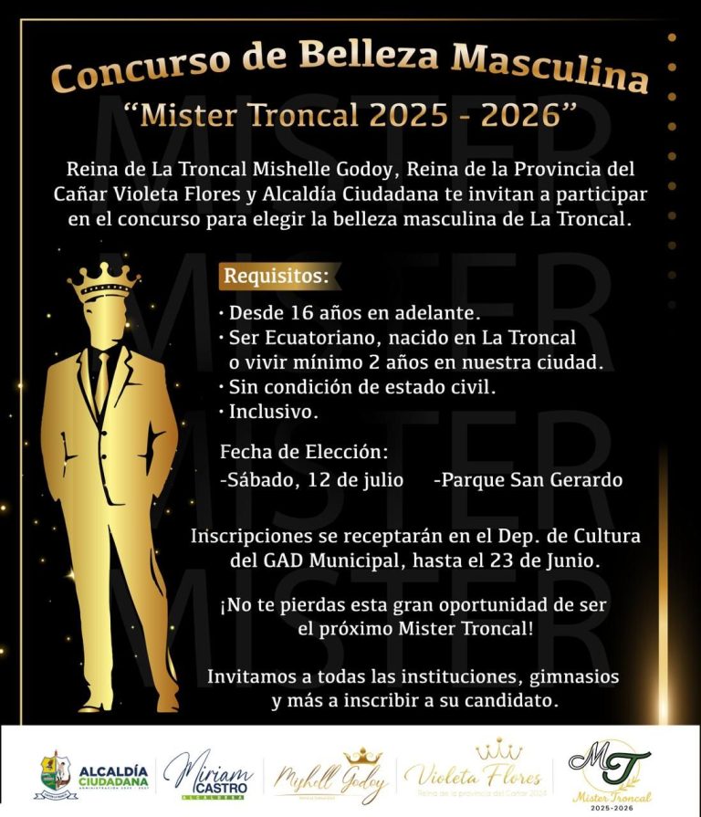 ALCALDÍA CIUDADANA – MISTER TRONCAL 2025