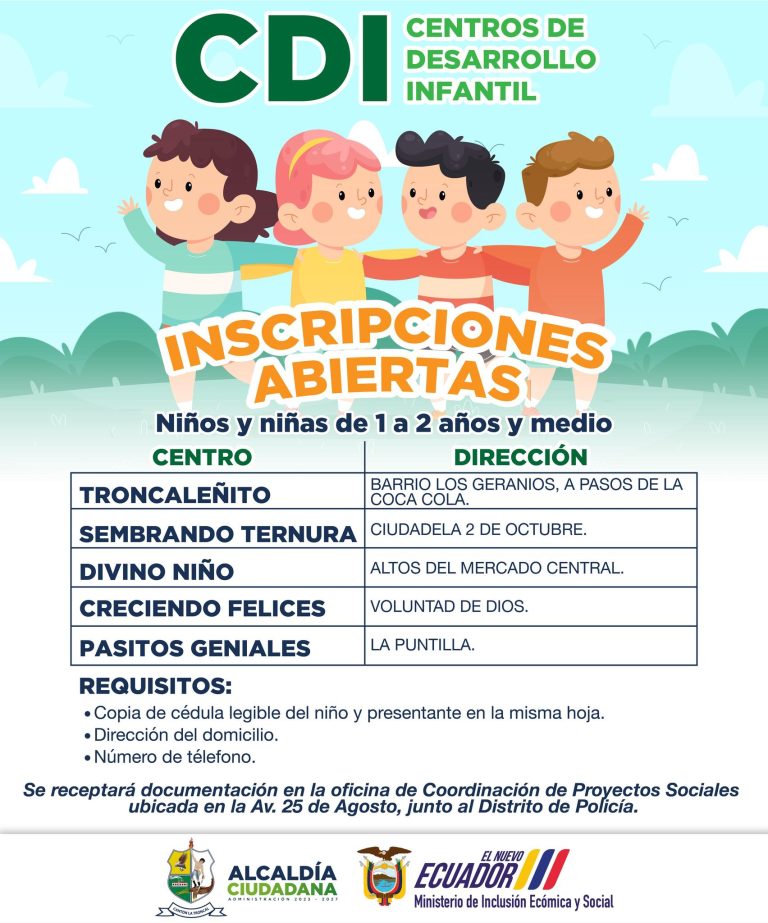 ALCALDÍA CIUDADANA – CENTROS DE DESARROLLO INFANTIL