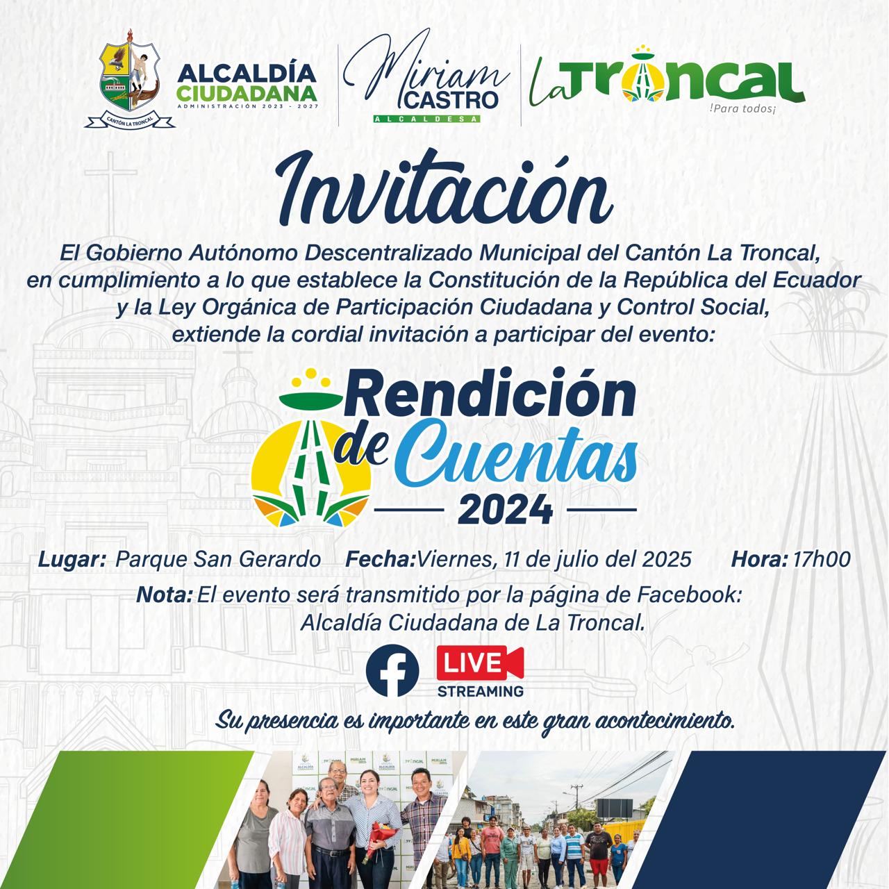 ALCALDÍA CIUDADANA – RENDICIÓN DE CUENTAS 2024