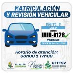 ALCALDÍA CIUDADANA – MATRICULACIÓN VEHICULAR