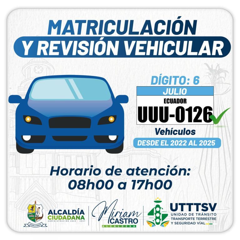 ALCALDÍA CIUDADANA – MATRICULACIÓN VEHICULAR