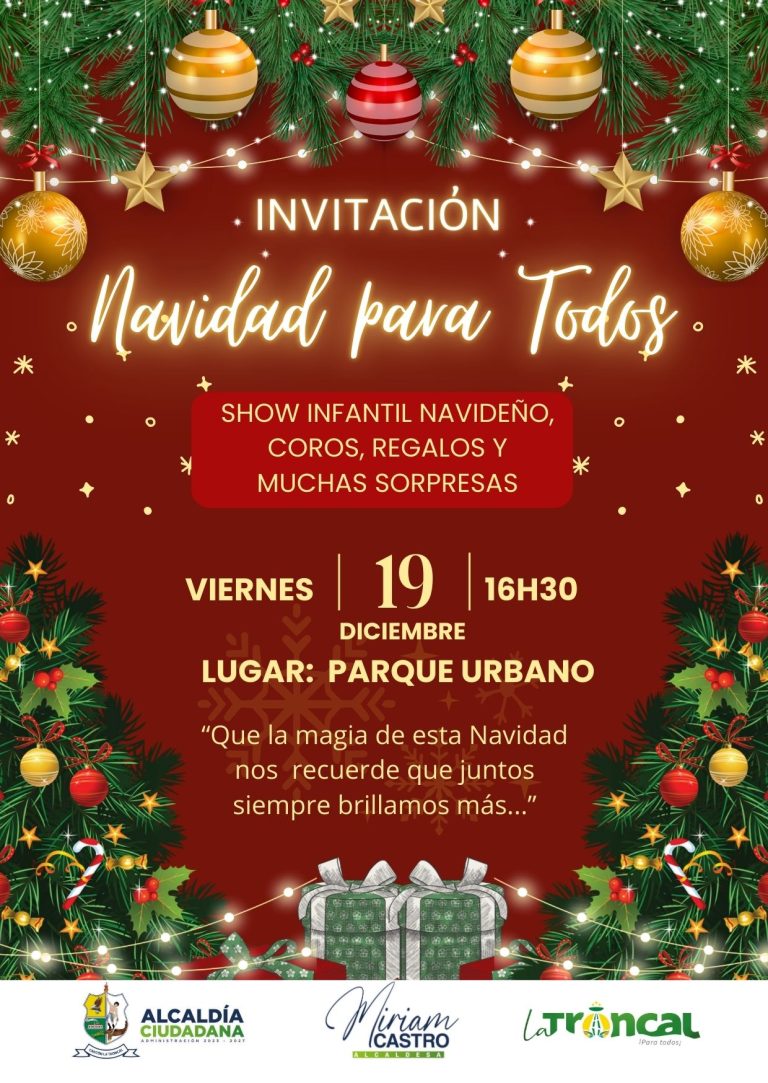 ALCALDÍA CIUDADANA – FESTIVIDADES DE NAVIDAD – INVITACIÓN
