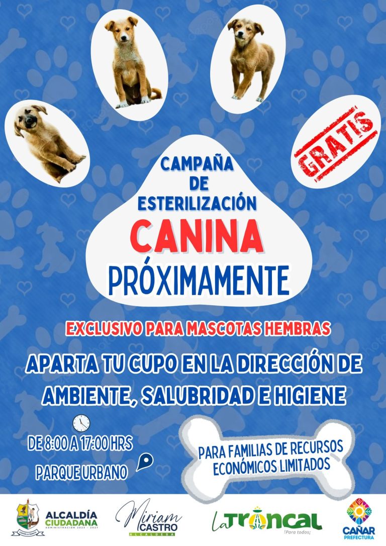 ALCALDÍA CIUDADANA – CAMPAÑA DE ESTERILIZACIÓN CANINA