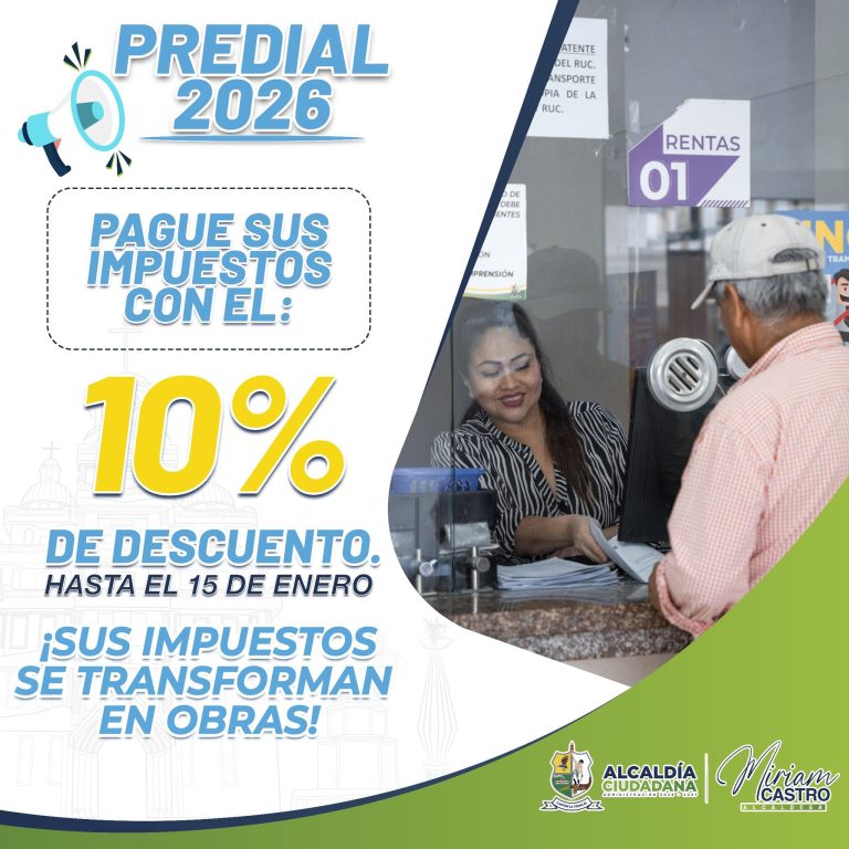 ALCALDÍA CIUDADANA – APROVECHA LOS DESCUENTOS – PAGA TUS IMPUESTOS A TIEMPO