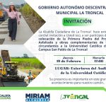 ALCALDÍA CIUDADANA – COLOCACIÓN DE PRIMERA PIEDRA – OBRAS PARA LA CIUDAD