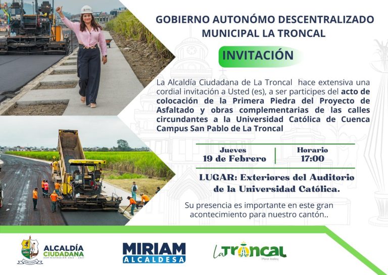 ALCALDÍA CIUDADANA – COLOCACIÓN DE PRIMERA PIEDRA – OBRAS PARA LA CIUDAD