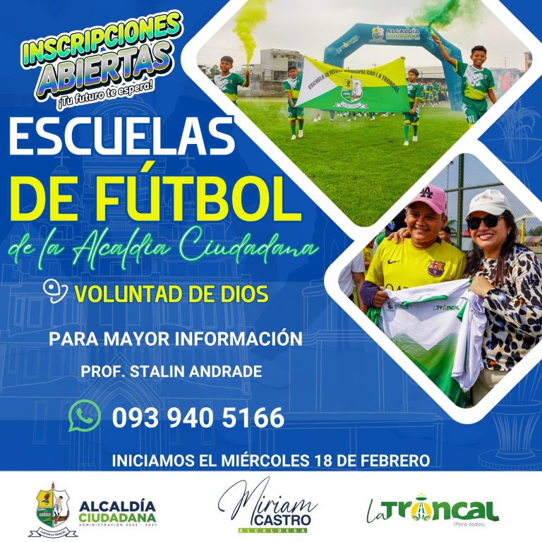 ALCALDÍA CIUDADANA – ESCUELA DE FÚTBOL – VOLUNTAD DE DIOS
