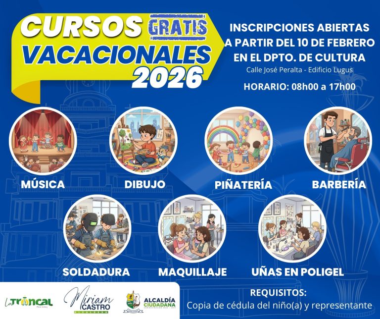 ALCALDÍA CIUDADANA – CURSOS VACACIONALES 2026 – LA TRONCAL