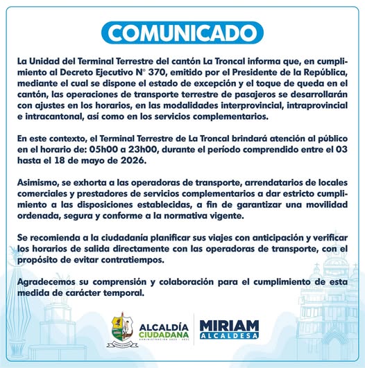 ALCALDÍA CIUDADANA - COMUNICADO